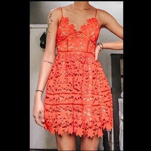 Fancy Red Lace Dress